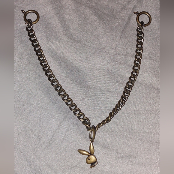 Vintage playboy bunny charm on a chain. - Picture 1 of 11